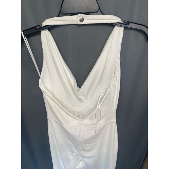 Susana Monaco Cowl Halter Jumpsuit in Sugar X-small NWOT (b40) - Picture 7 of 8